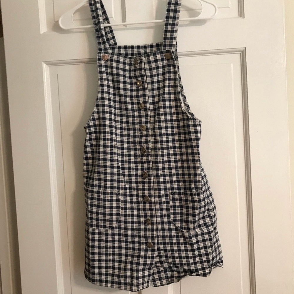 Vintage Gingham Plaid Mini Dress